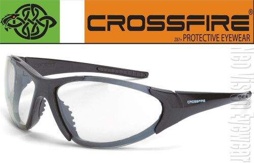 Crossfire Core Clear Anti Fog Pearl Gray Safety Glasses Motorcycle Shooting Z87+