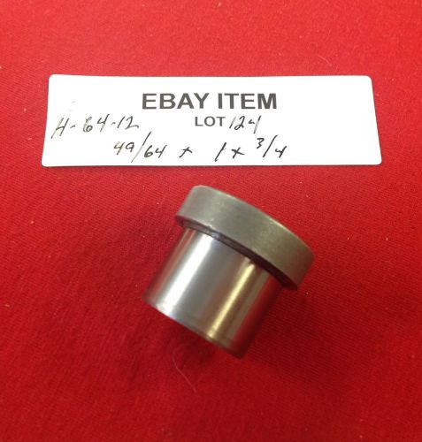 Acme h-64-12 head press fit shoulder drill bushing 49/64 x 1 x 3/4&#034;  lot of 1 for sale