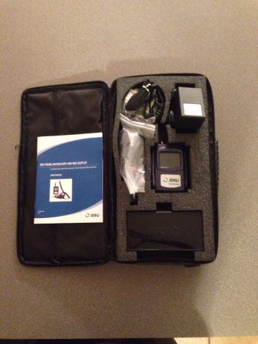 JDSU FBE-SM2 Probe Microscope &amp; HD3 Display fiber inspection kit &amp; Case   - NEW