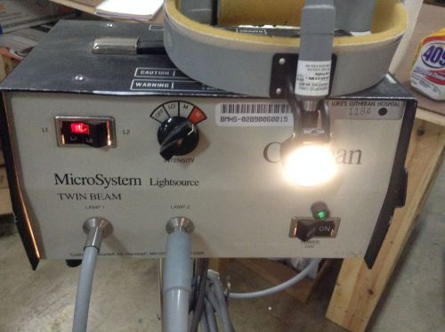 CODMAN MICRO SYSTEM TWIN BEAM LIGHT SOURCE W/ HEADLAMP - AS IS