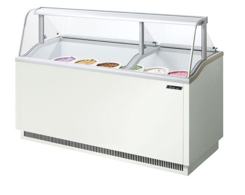 Turbo Air TIDC-70W, 70-inch Ice Cream Dipping Cabinet, White
