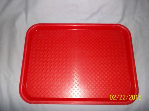 ORANGE FAST FOOD SERVING TRAY 12X16 INCHES