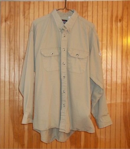 Bulwark Flame Resistant Men&#039;s Long Sleeve Shirt Size XL-RG (Extremely Nice)
