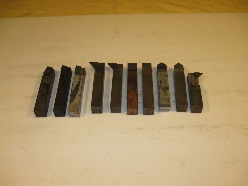 Lathe tooling, 10 pc #12 series carbide tool set (3/4) shank.