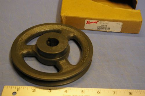 1 - browning ak59x7/8 fixed 7/8&#034; bore 1 groove v-belt sheave pulley 5.75&#034; od new for sale