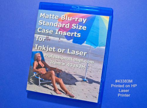 Blu-ray Standard Size 12mm Case Insert Covers Matte 50 sheets 43383M