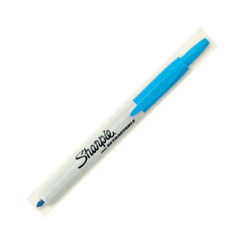 NEW Sharpie Retractable Fine Point Turquoise Permanent Marker 1 Single Pen Only