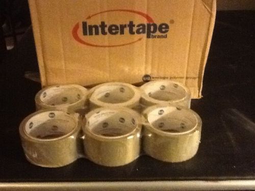Intertape 6100 Tan Packing tape 6 rolls