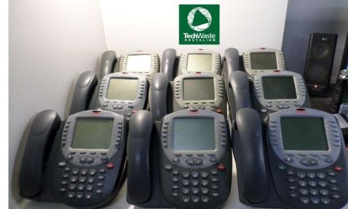 LOT OF 7 AVAYA 4620SW IP BUSINESS DISPLAY PHONES WI/ AC POWER ADAPTERS T3-S1