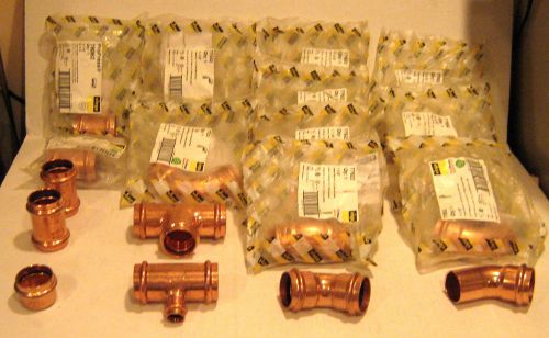 18 VIEGA 1 1/4&#034; assortment of Pro press copper fittings very clean.