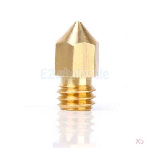 5pcs 0.5mm copper extruder nozzle print head for makerbot mk8 reprap 3d printer for sale