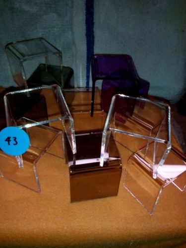 ACRYLIC DISPLAY RISER SET BLEMISHED ASSORTED SIZES 12 Pieces  # LOT 43