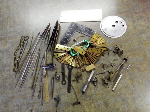 Vintage Mixed Industrial Steampunk Parts Lot; Art Deco; used; metal; iron; steel