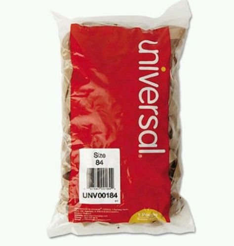 Universal Rubber Bands, Size 84, 3-1/2 X 1/2, 155 Bands/1Lb Pack