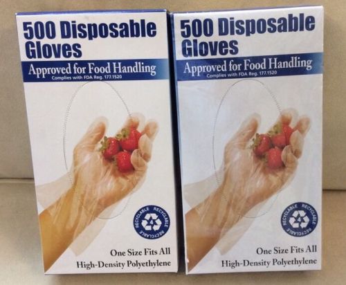 Clean Ones Plastic Disposable Gloves 100 Count