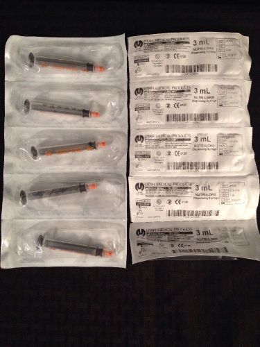 NEW BOX OF 100 UTAH MEDICAL Nutri-Lok 3ml Dispensing Syringes 41503