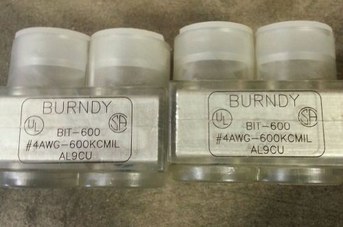 Lot of 2 burndy bit-600  tap block   #4 - 600mcm for sale