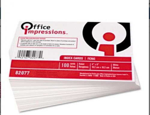 4 x 6 Ruled Index Cards 1000 Ct School Office Games Business 10 packs of 100