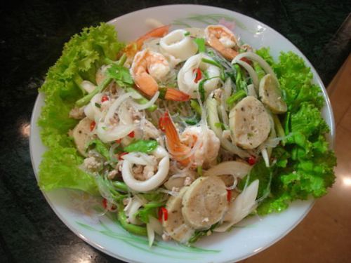 Street Food Recipe Cuisine Glass Noodle Pork Spicy Salad FREE SHIPPING 7