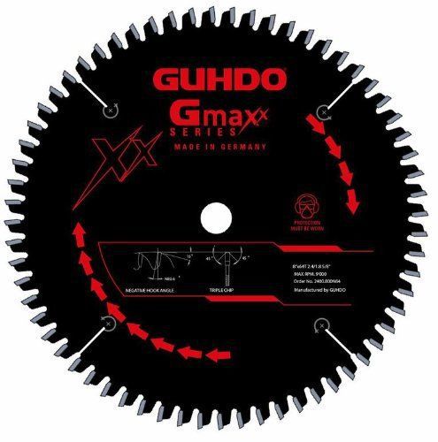 Guhdo Gmaxx Series 2400.800N64 8 -Inch 64 Negative Hook Teeth Carbide Tipped Non
