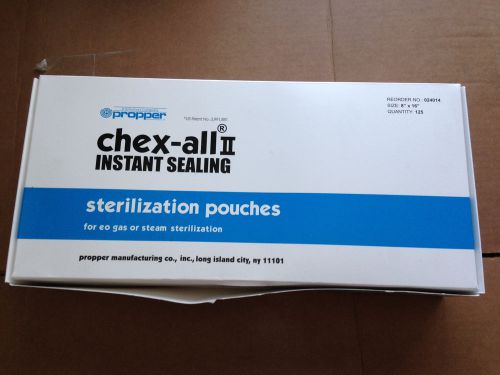 PARTIAL BOX ---- Propper 024014 Chex-All II Instant Sterilization Pouch 8x16