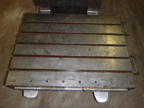 44.5&#034; x 30.75&#034; Steel Welding T-Slotted Table Cast iron Layout Plate T-Slot Weld