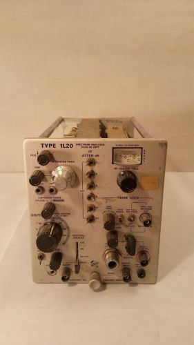 Vintage Tektronix 1L20 Spectrum Analyzer Plug-In Unit 10 MHz to 4.2 GHz