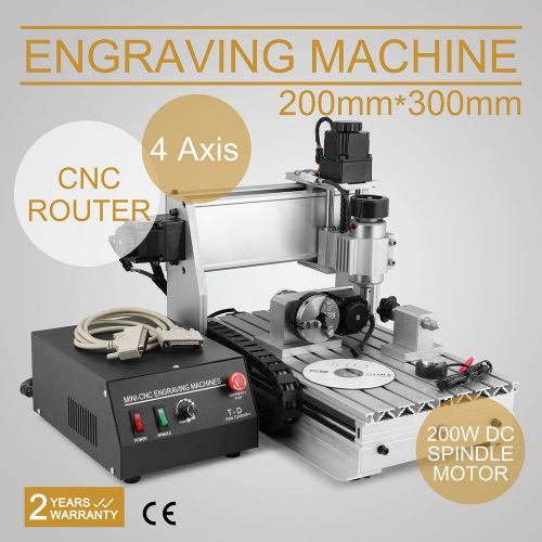 4 AXIS CNC ROUTER ENGRAVER ENGRAVING DRILLING MORE PRECISE CARVING BARGAIN SALE