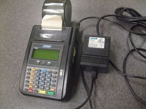 Hypercom T7 Plus POS Credit Card Terminal Reader Printer with Power Supply   4S