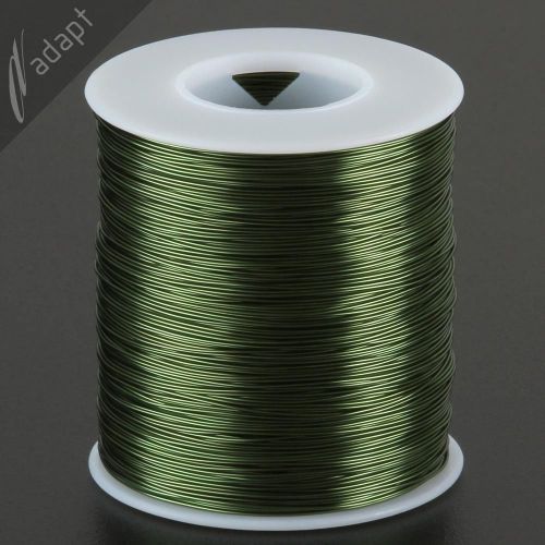 Magnet Wire, Enameled Copper, Green, 24 AWG (gauge), HPN, 155C, ~1 lb, 800 ft