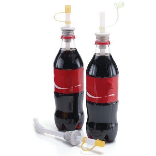 Jokari Soda Bottle Straw and Lid, Set of 2