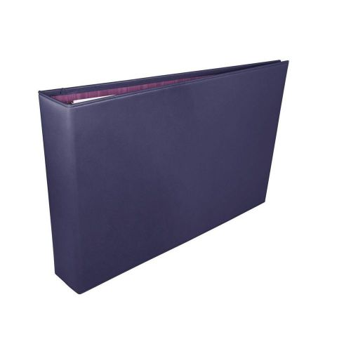 LUCRIN - A3 landscape binder - Smooth Cow Leather - Purple