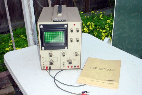 Heathkit Model IO-102 5&#034; Oscilloscope DC to 5MHz - works great w/manual