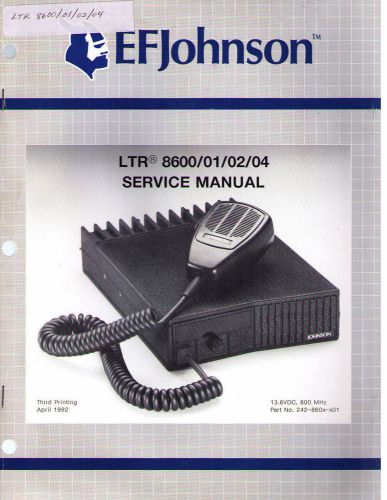 Johnson Service Manual LTR 8600/01/02/04