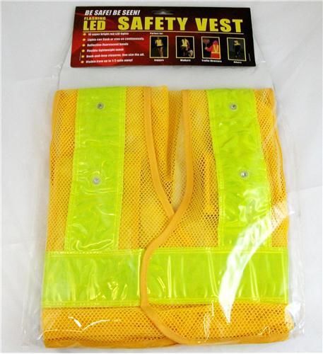 Maxsa innovations mxs-20026 reflective safety vest with 16 led light for sale