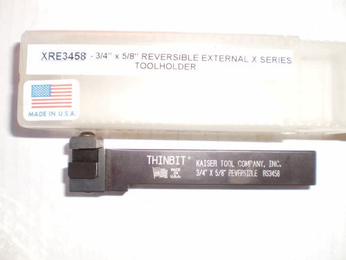 KAISER THINBIT RS3458 reversible external X series toolholder 3/4&#034; x 5/8&#034; XRE