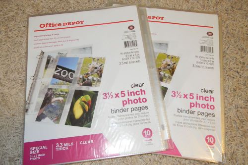 3.5x5 photo binder pages 20 count