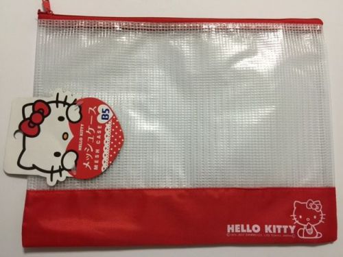 ***NEW*** Hello Kitty Mesh pouch SizeB5 For Sale From Japan