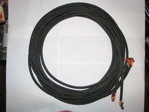 #6 essex excelene welding battery plasma cutter cable copper wire 2 pcs 25&#039; each for sale