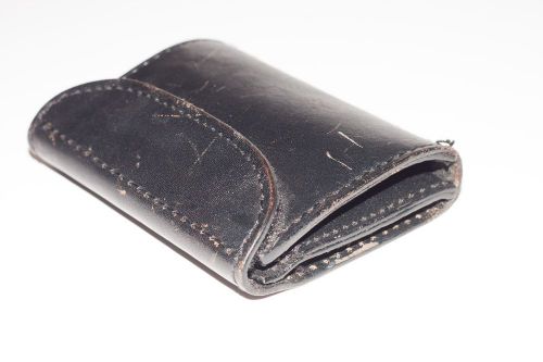 Dutyman 3411u double glove pouch, plain leather for sale