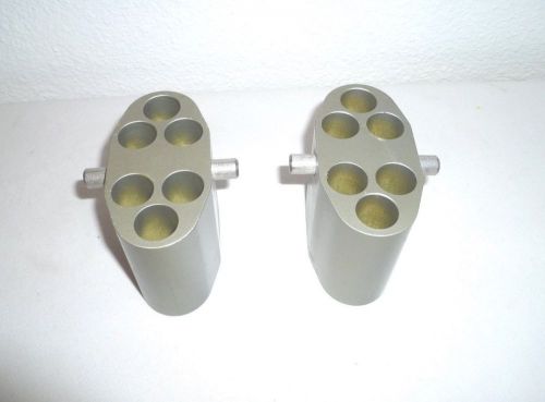 Pair of IEC #380 6 Place 280.0 gms Buckets Centrifuge Centra Lab Worldwide