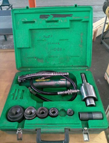 Greenlee 7646  hydraulic knockout punch 746 ram with extras for sale