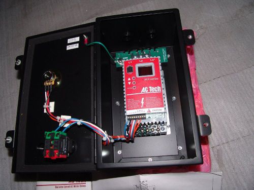 Ac tech variable speed motor drive model scn205 1/2hp vfd for sale