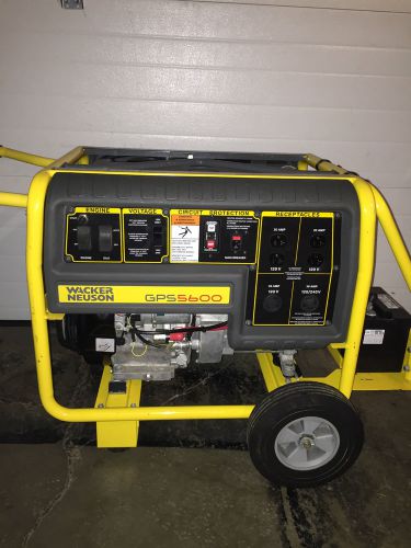 2014 wacker nueson gps 5600a portable generator w/ wheel kit + electric start for sale