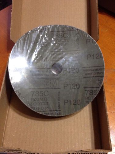 3m fiber disc 7in x 7/8 in 785c 120 grain pack of 25 new for sale