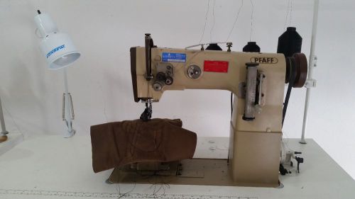 Pfaff industrial sewing machine model 1296 (double needle post bed w/roller) for sale