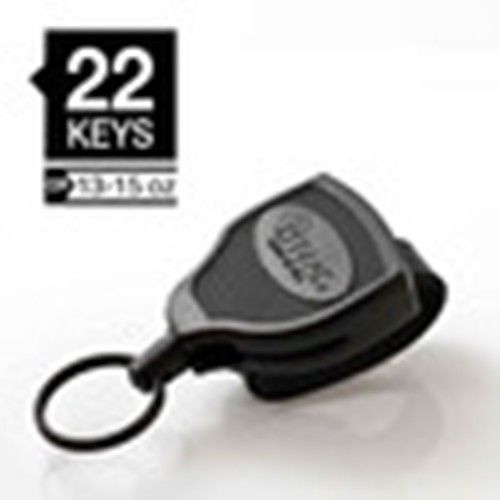 Keybak Retractable Key Holder/ Kevlar cord, fits 2.25&#034; belts