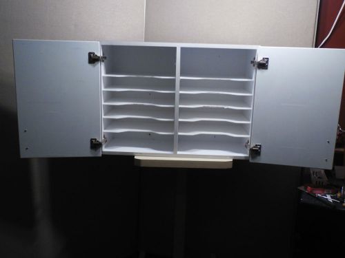 WHITE Dental Wall Mounted Cabinet with Adjustable Shelves