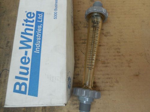 Blue-white flow meter f-45500lhn-8 f45500lhn8 0-5 gpm 2-20 lpm new for sale