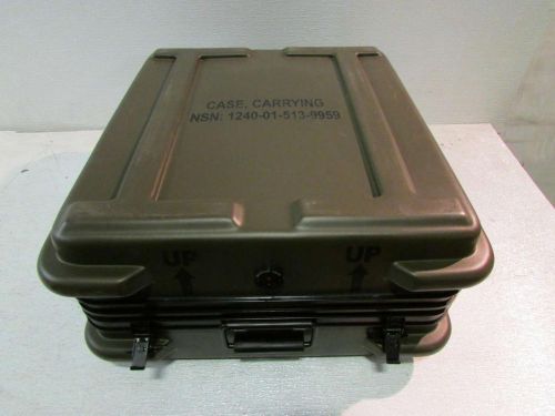 Hard Shell Military Style 23x21x12 Carrying Case w/Foam Insert Lock w/HD Handle